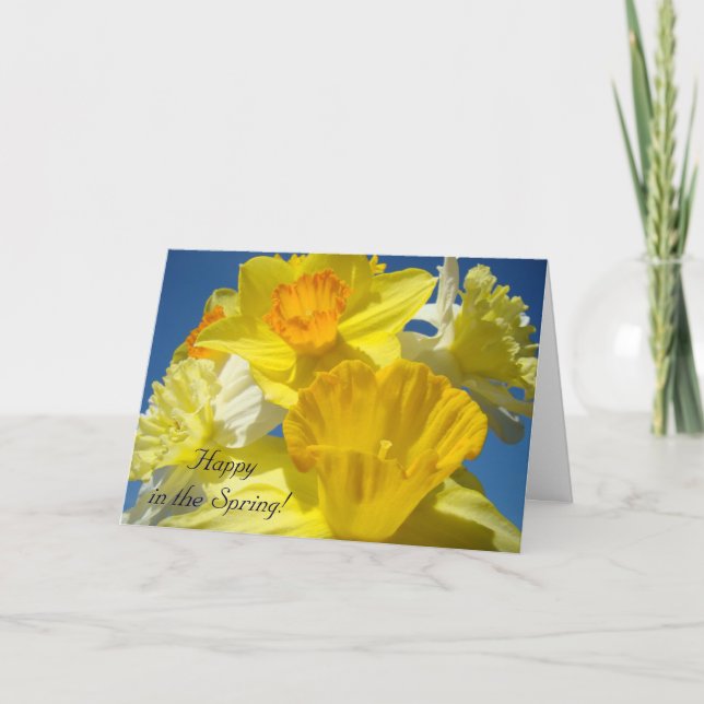 Alles Gute im Frühling! Karten Glückwunsch Vielen  (Vorderseite)