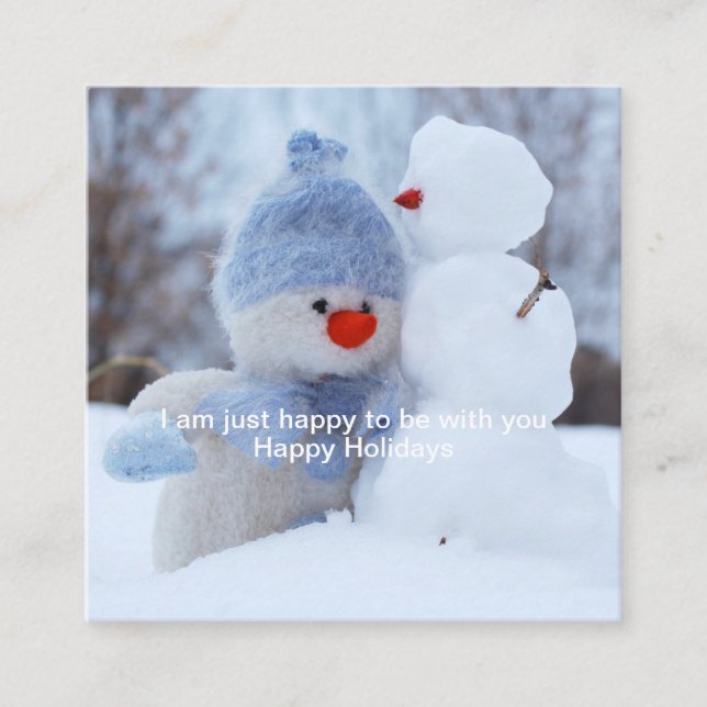 Alles Gute mit dir Quadratische Visitenkarte (Vorderseite)