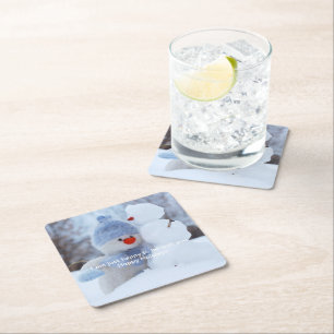 Alles Gute mit dir Rechteckiger Pappuntersetzer