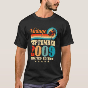 Alles Gute mit Familie September 2009 13. Geburtst T-Shirt