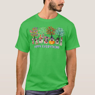 Alles Gute Mops Hund Saisons ganzjährig Baumliebha T-Shirt