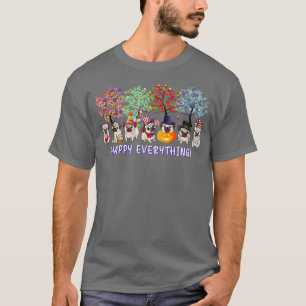 Alles Gute Mops Hund Saisons ganzjährig Baumliebha T-Shirt