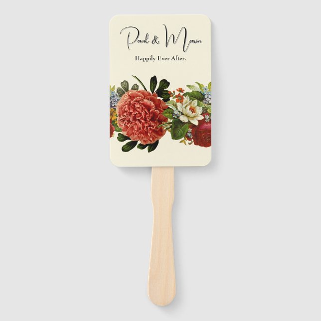 Alles Gute nach BOHO Retro-Blumenstrauß Fächer (Vorderseite)