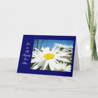 Alles Gute nach! Cards White Daisy Blume Sky