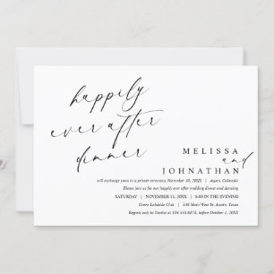 Alles Gute nach dem Abendessen und Tanzen Einladung