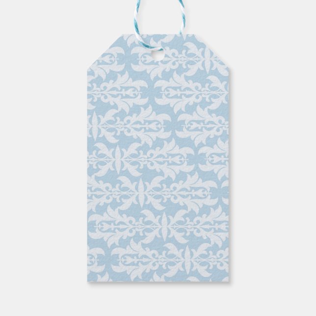 Alles Gute nach dem blauen Elegant Storybook Gesch Geschenkanhänger (Rückseite)