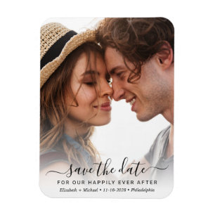 Alles Gute nach dem Foto Save the Date Magnet