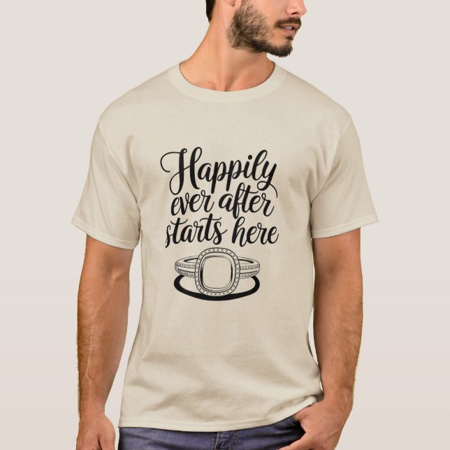 Alles Gute nach dem Start hier T-Shirt (Vorderseite)