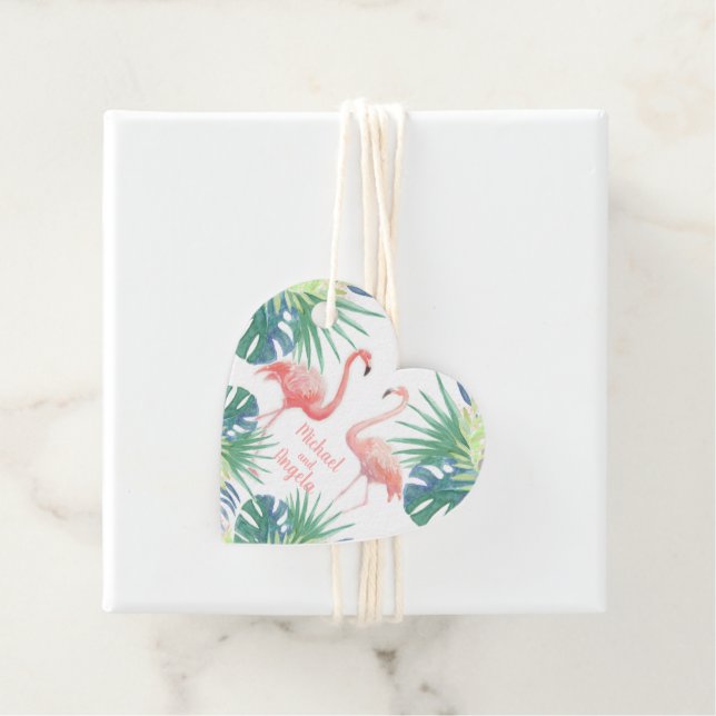 Alles Gute nach - Märchen für zwei Flamingo Geschenkanhänger (Beispiel)