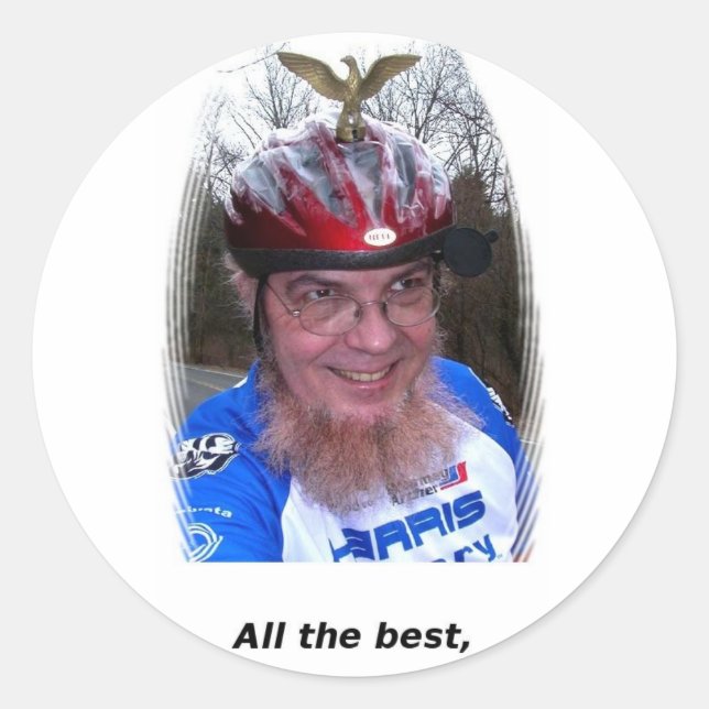 Alles Gute, Runder Aufkleber (Vorderseite)