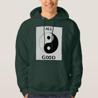 Alles gute, schwarz u. weiß, yin u. Yang, Hoodie