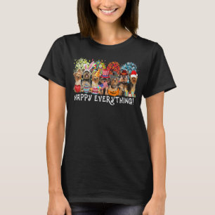 Alles Gute Yorkshire Terrier Dog Seasons T-Shirt