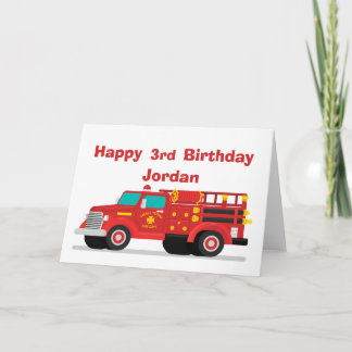 Alles Gute zu jedem Alter oder Jahr Custom Fireruc Karte