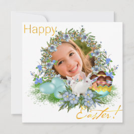 Alles Gute zu Ostern. Ein Foto Ihres Babys. Einladung