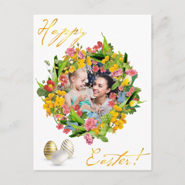 Alles Gute zu Ostern. Ihr Foto. Personalisiere. Postkarte (Vorderseite)