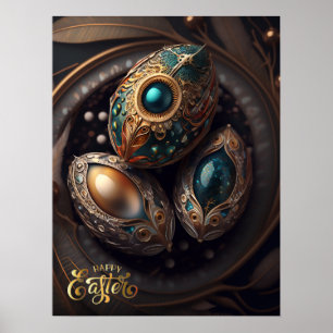 Alles Gute zu Ostern. Magische Ostereier Poster