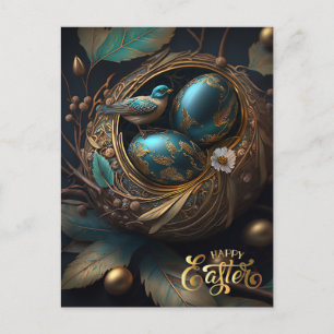 Alles Gute zu Ostern. Magische Ostereier Postkarte