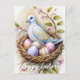 Alles Gute zu Ostern. Ostertaube. Postkarte