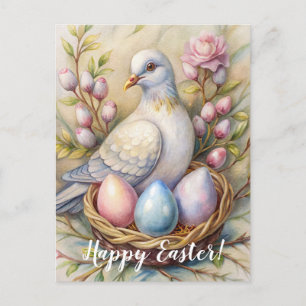Alles Gute zu Ostern. Ostertaube. Postkarte