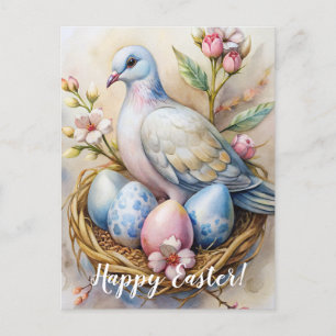 Alles Gute zu Ostern. Ostertaube. Postkarte