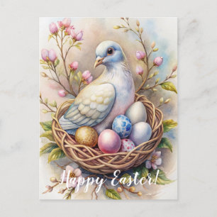 Alles Gute zu Ostern. Ostertaube. Postkarte