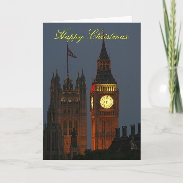 Alles Gute zu Weihnachten - Big Ben-London (Vorderseite)