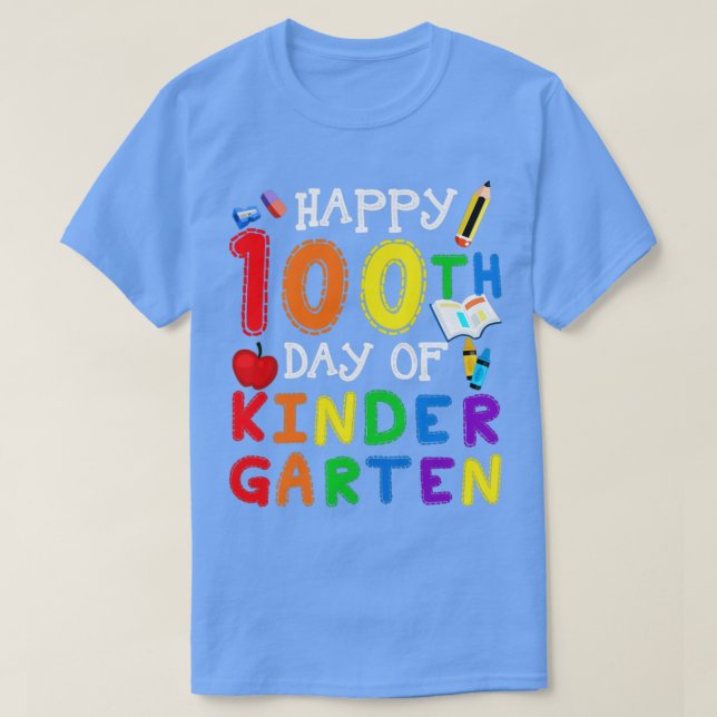 Alles Gute zum 100. Kindergarten T-Shirt (Design vorne)