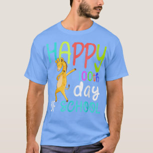 Alles Gute zum 100. Schulabend Giraffe 100 Tage T-Shirt