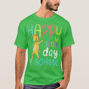 Alles Gute zum 100. Schulabend Giraffe 100 Tage T-Shirt