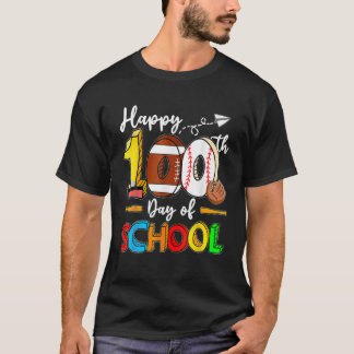 Alles Gute zum 100. Schulfussball-Baseball-Geschen T-Shirt