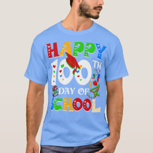 Alles Gute zum 100. Schullehrer Rainbow 100 Da T-Shirt