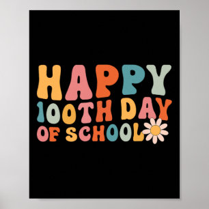 Alles Gute zum 100. Schultag 100 Tage Brickermädch Poster