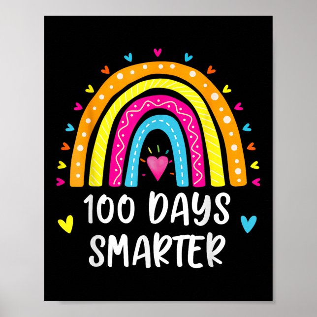 Alles Gute zum 100. Schultag 100 Tage klüger Poster (Vorne)