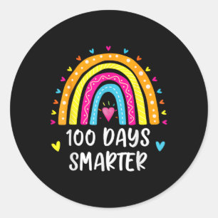 Alles Gute zum 100. Schultag 100 Tage klüger Runder Aufkleber
