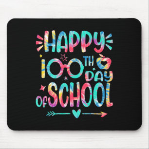 Alles Gute zum 100. Schultag Gefärbte Krawatte 100 Mousepad