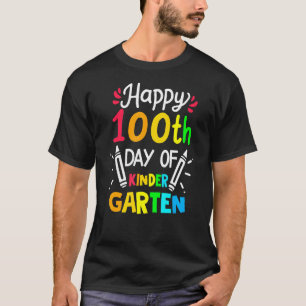 Alles Gute zum 100. Schultag Kinder Garten Colorfu T-Shirt