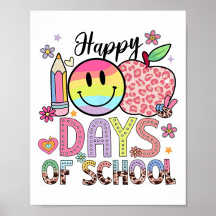 Alles Gute zum 100. Schultag Kinder Jungen Mädchen Poster