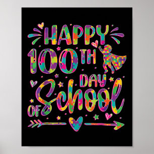 Alles Gute zum 100. Schultag Puzzle 100 Tage schla Poster
