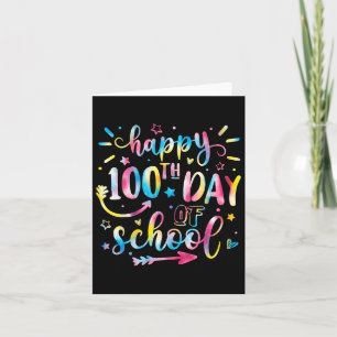 Alles Gute zum 100. Schultag Shirt für Lehrer Karte