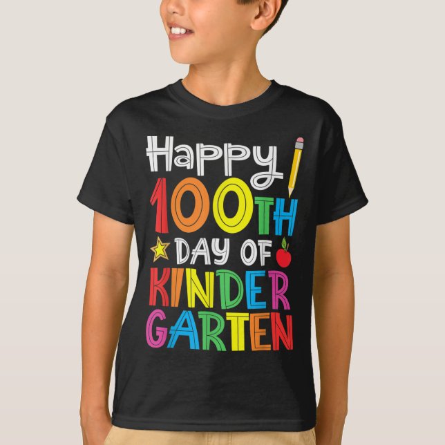 Alles Gute zum 100. Schultag T-Shirt (Vorderseite)