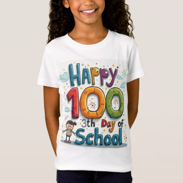 Alles Gute zum 100. Schultag T-Shirt (Vorderseite)