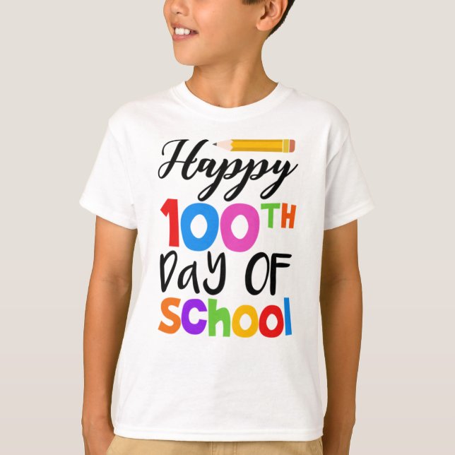 Alles Gute zum 100. Schultag T-Shirt (Vorderseite)
