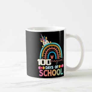 Alles Gute zum 100. Schultag Unicorn 100 magische Kaffeetasse