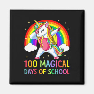 Alles Gute zum 100. Schultag Unicorn 100 magische Magnet