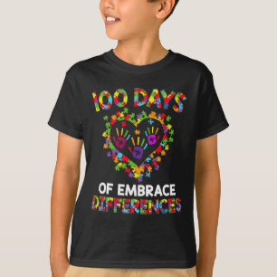 Alles Gute zum 100. Tag 100 Tage Autismus in der S T-Shirt