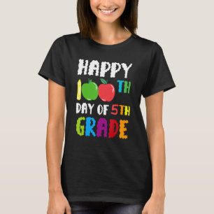 Alles Gute zum 100. Tag der 5. Klasse Apfelfrucht T-Shirt
