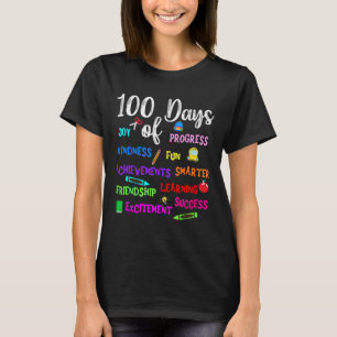 Alles Gute zum 100-tägigen Schullehrer Kindermädch T-Shirt
