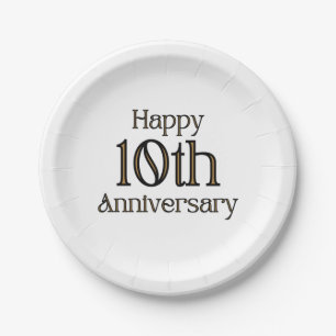 Alles Gute zum 10. Jubiläum Paper Tellers Pappteller
