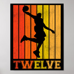 Alles Gute zum 12. Geburtstag für Boys Bysketbyl Poster