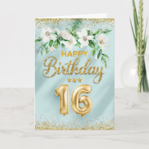 Alles Gute zum 16. Geburtstag Karte